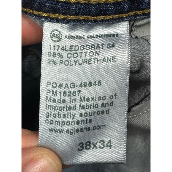 AG Adriano Goldschmied Men's The Graduate Tailored Leg Blue Jeans - Size 38x29 - Picture 6 of 6